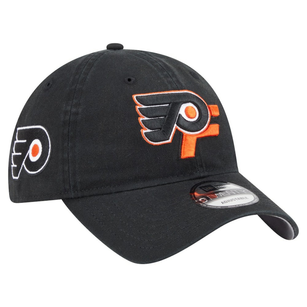 Philadelphia Flyers New Era Deceptor 9TWENTY Adjustable Hat - Black Hats