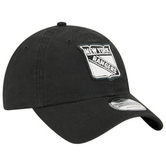 New York Rangers New Era Stamp Fabric Applique 9TWENTY Adjustable Hat - Black Hats
