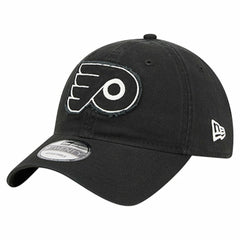 Philadelphia Flyers New Era Stamp Fabric Applique 9TWENTY Adjustable Hat - Black Hats