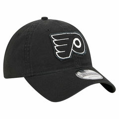 Philadelphia Flyers New Era Stamp Fabric Applique 9TWENTY Adjustable Hat - Black Hats