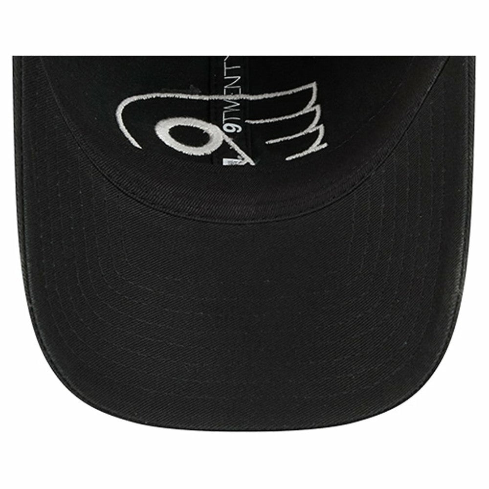 Philadelphia Flyers New Era Stamp Fabric Applique 9TWENTY Adjustable Hat - Black Hats