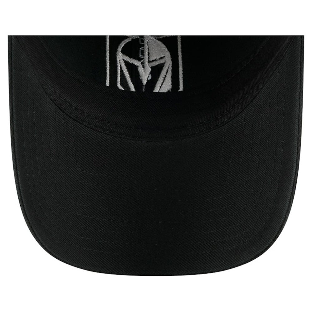 Vegas Golden Knights New Era Stamp Fabric Applique 9TWENTY Adjustable Hat - Black Hats