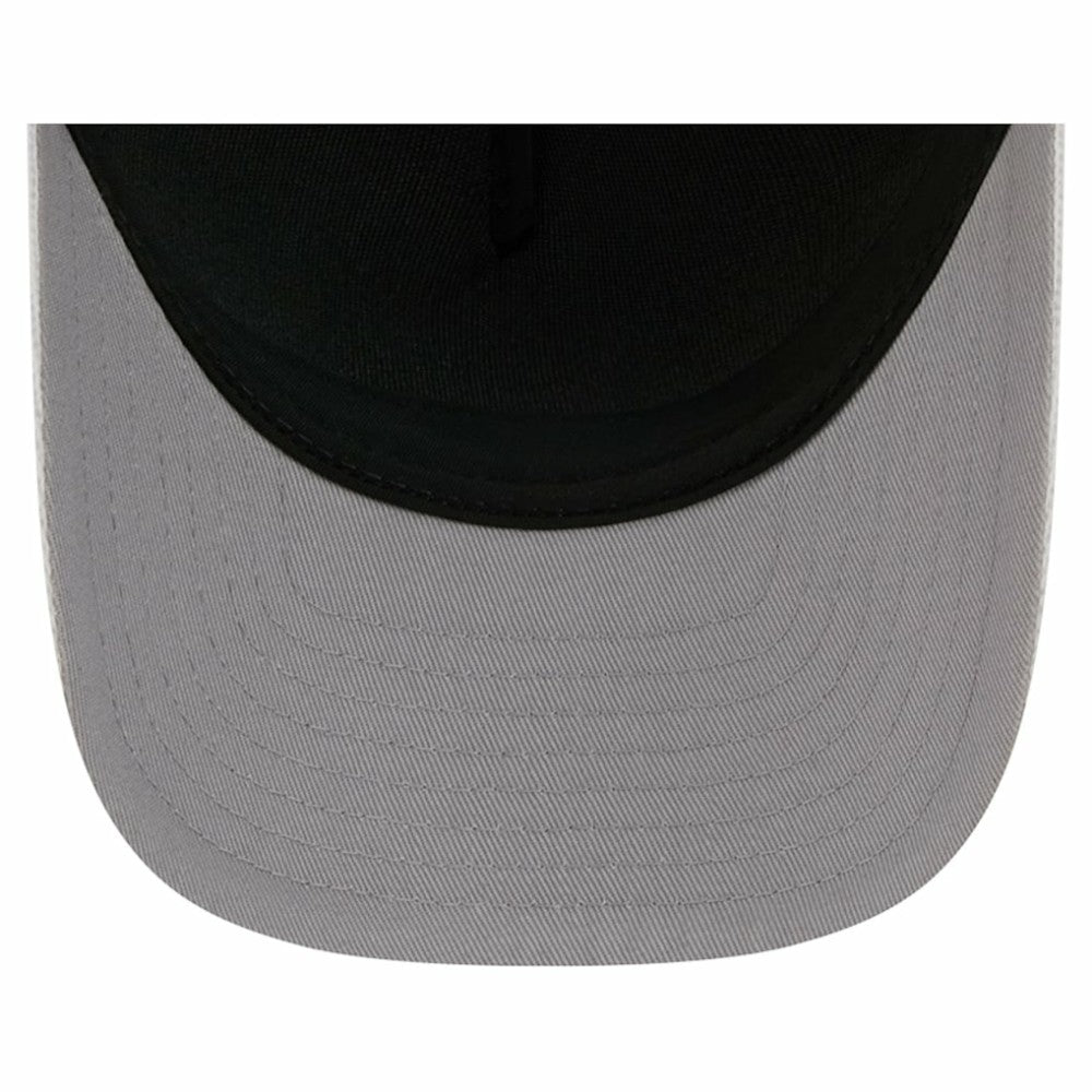 Toronto Maple Leafs New Era Hockey Sock 9FORTY A-Frame M-Crown Adjustable Trucker Hat - White/Blue Hats