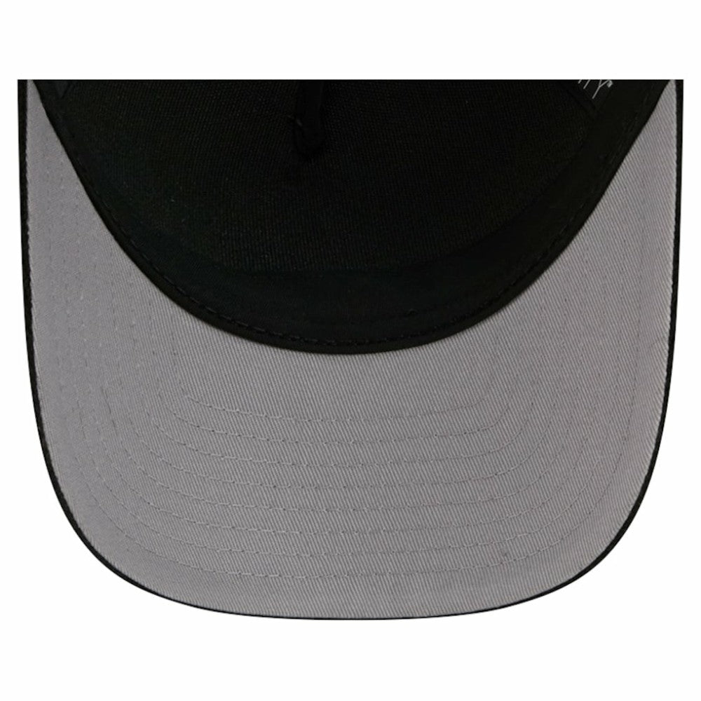 Vegas Golden Knights New Era Hockey Sock 9FORTY A-Frame M-Crown Adjustable Trucker Hat - Black/Gray Hats