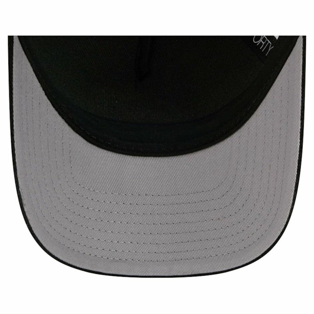 New Jersey Devils New Era Hockey Sock 9FORTY A-Frame M-Crown Adjustable Trucker Hat - Black/Red Jerseys