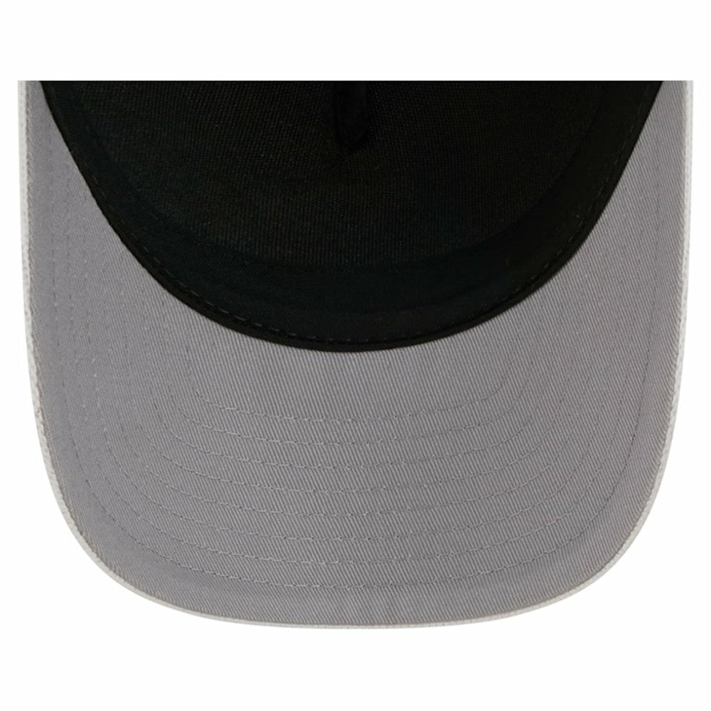 Chicago Blackhawks New Era Hockey Sock 9FORTY A-Frame M-Crown Adjustable Trucker Hat - White/Red Hats