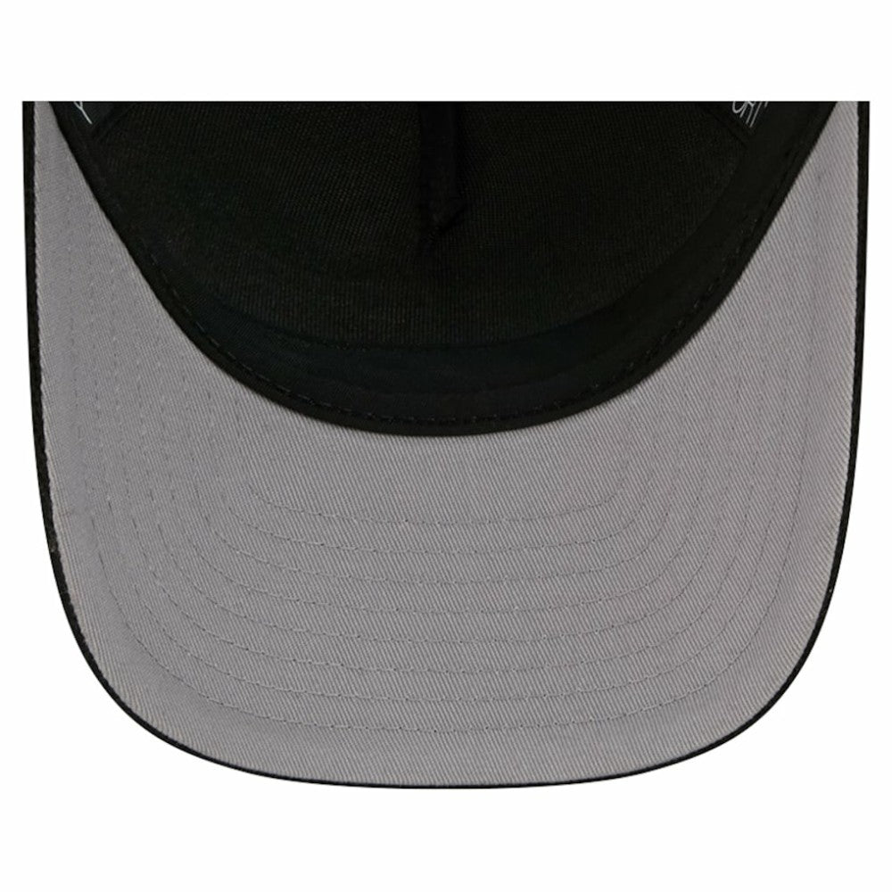 Carolina Hurricanes New Era Hockey Sock 9FORTY A-Frame M-Crown Adjustable Trucker Hat - Black/Red Hats
