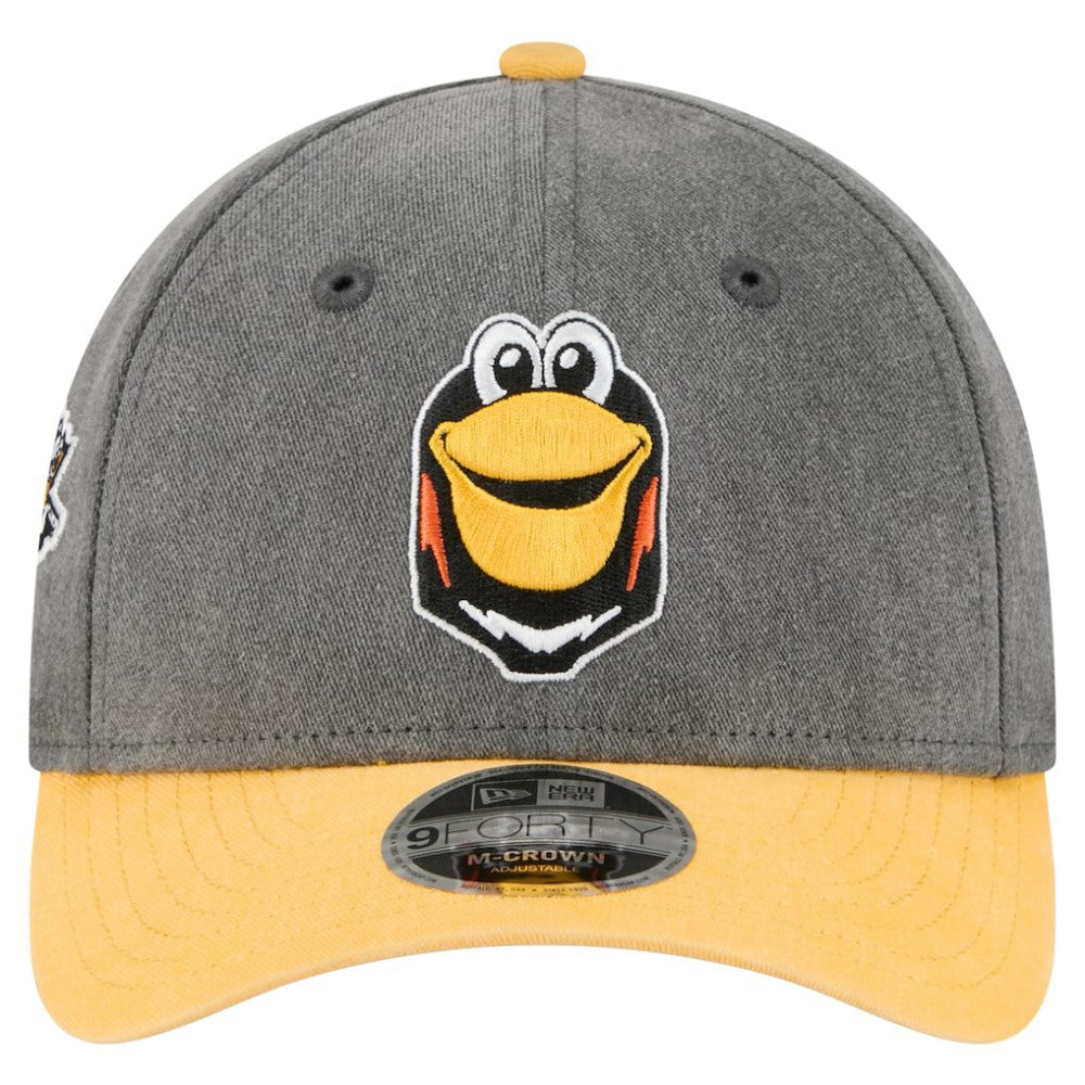 Pittsburgh Penguins New Era Mascot 2-Tone 9FORTY Adjustable Hat - Black/Gold Hats