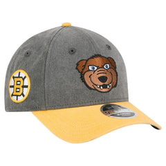 Boston Bruins New Era Mascot 2-Tone 9FORTY Adjustable Hat - Black/Gold Hats
