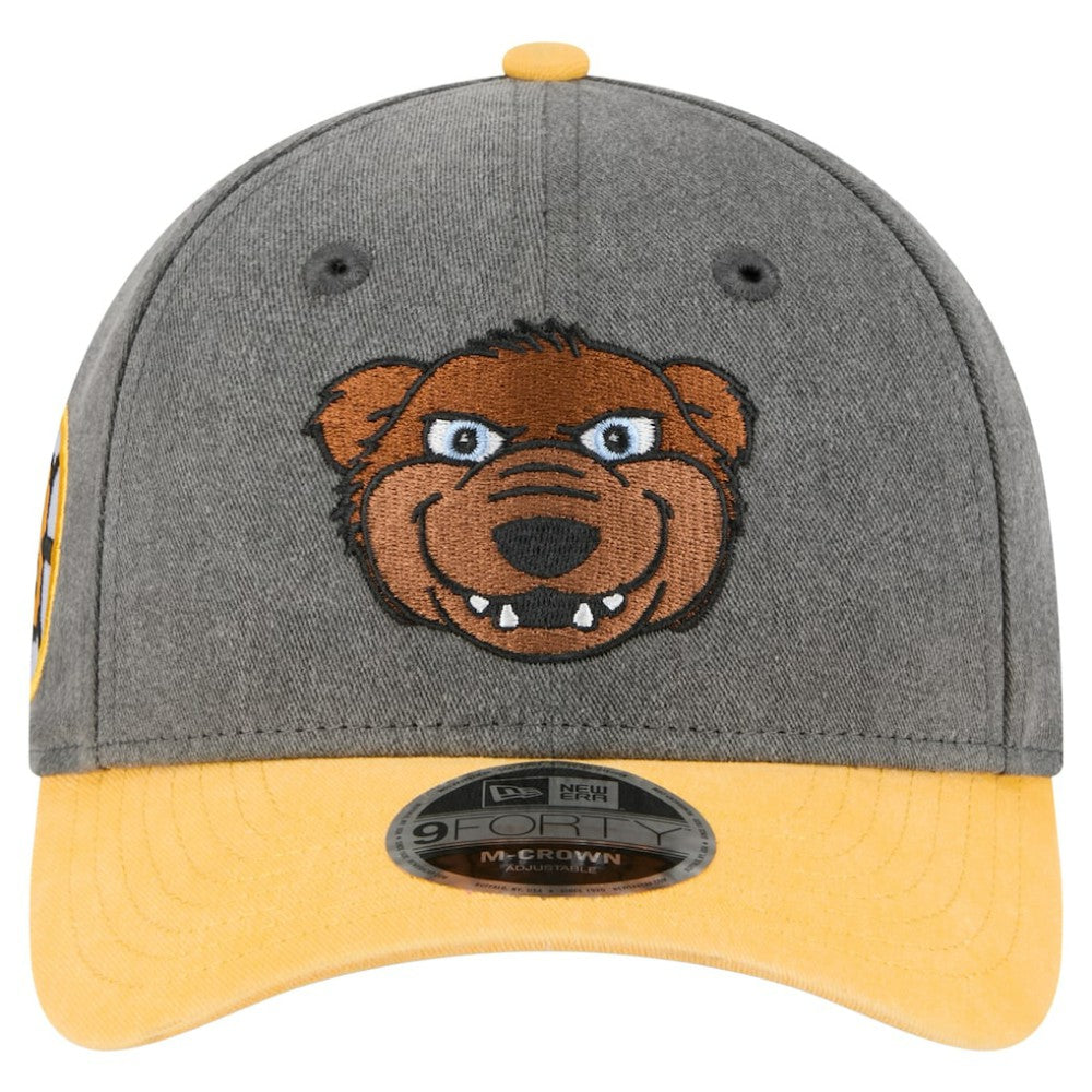 Boston Bruins New Era Mascot 2-Tone 9FORTY Adjustable Hat - Black/Gold Hats