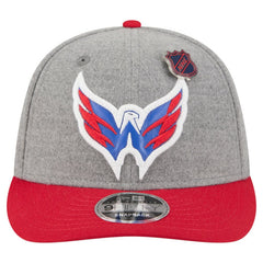 Washington Capitals New Era Wool Pin Low Profile 9FIFTY Snapback Hat - Gray/Red Hats