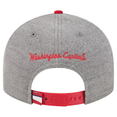Washington Capitals New Era Wool Pin Low Profile 9FIFTY Snapback Hat - Gray/Red Hats