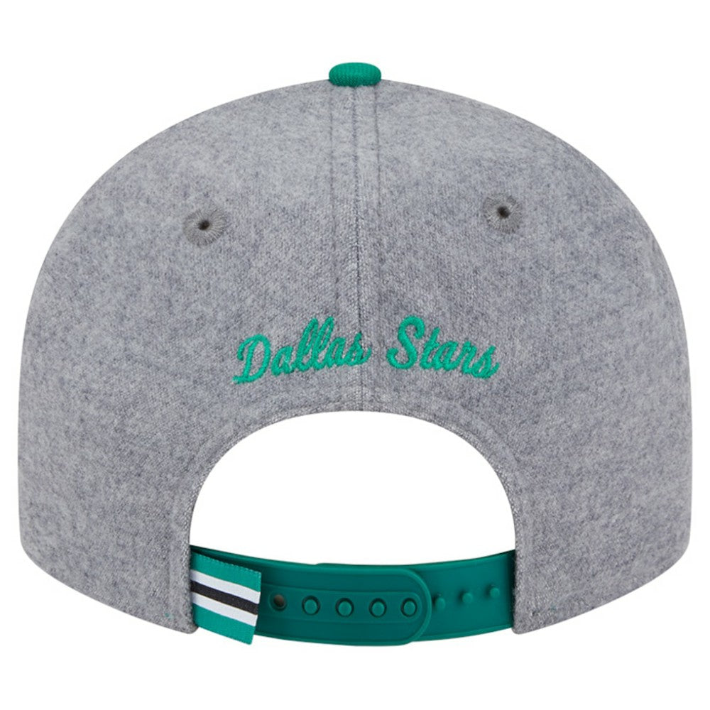 Dallas Stars New Era Wool Pin Low Profile 9FIFTY Snapback Hat - Kelly Green/Green Hats