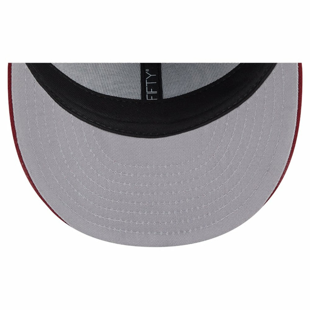 Colorado Avalanche New Era Wool Pin Low Profile 9FIFTY Snapback Hat - Gray/Burgundy Hats