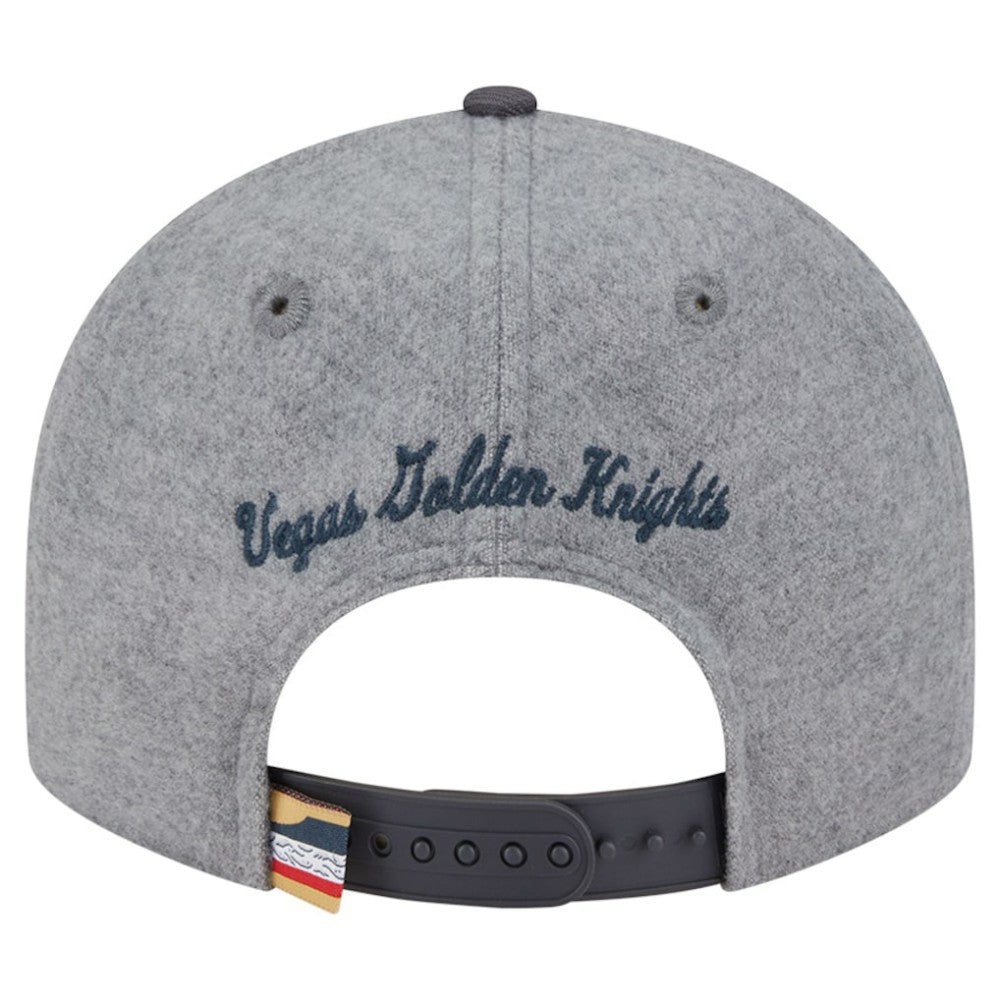 Vegas Golden Knights New Era Wool Pin Low Profile 9FIFTY Snapback Hat - Gray/Black Hats