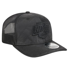 Los Angeles Kings New Era Quilted Nylon 9SEVENTY Adjustable Trucker Hat - Black Hats