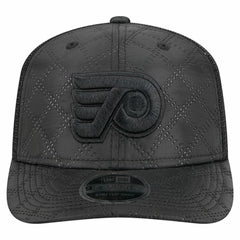 Philadelphia Flyers New Era Quilted Nylon 9SEVENTY Adjustable Trucker Hat - Black Hats