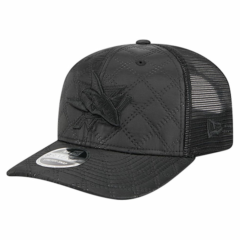 San Jose Sharks New Era Quilted Nylon 9SEVENTY Adjustable Trucker Hat - Black Hats