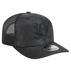Anaheim Ducks New Era Quilted Nylon 9SEVENTY Adjustable Trucker Hat - Black Hats