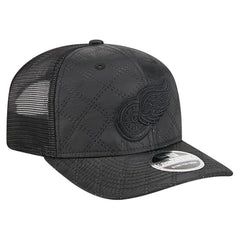 Detroit Red Wings New Era Quilted Nylon 9SEVENTY Adjustable Trucker Hat - Black Hats