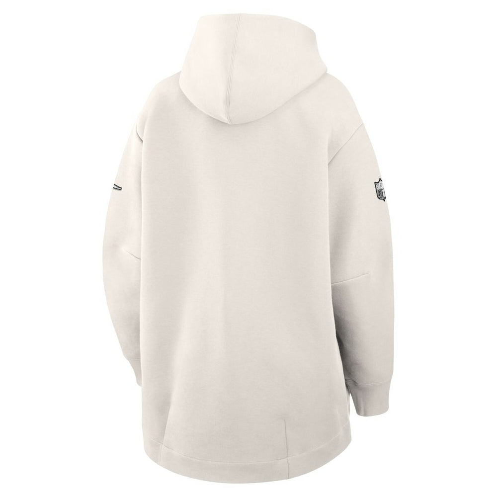 Philadelphia Eagles Women's Super Bowl LIX Opening Night Tech Fleece Full-Zip Hoodie - Cream cheap