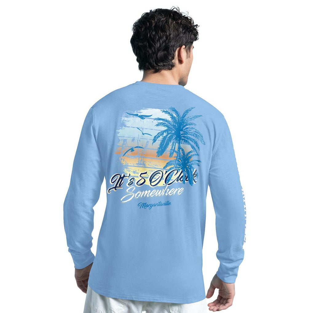 Dallas Cowboys G-III Sports by Carl Banks Margaritaville It's Five O'Clock Somewhere Long Sleeve T-Shirt - Light Blue on sale