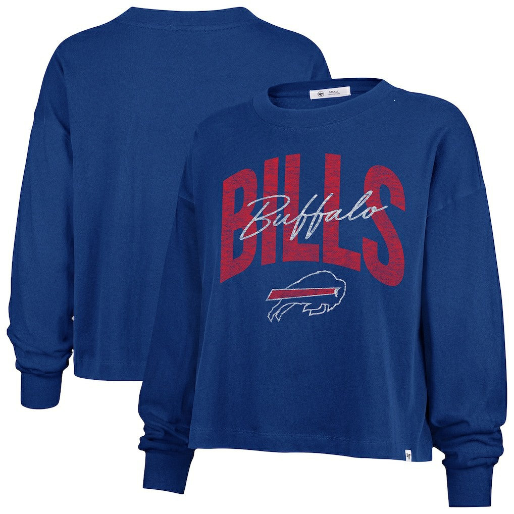Buffalo Bills '47 Women's Plus Size Muse Sydney Long Sleeve T-Shirt - Royal for sale