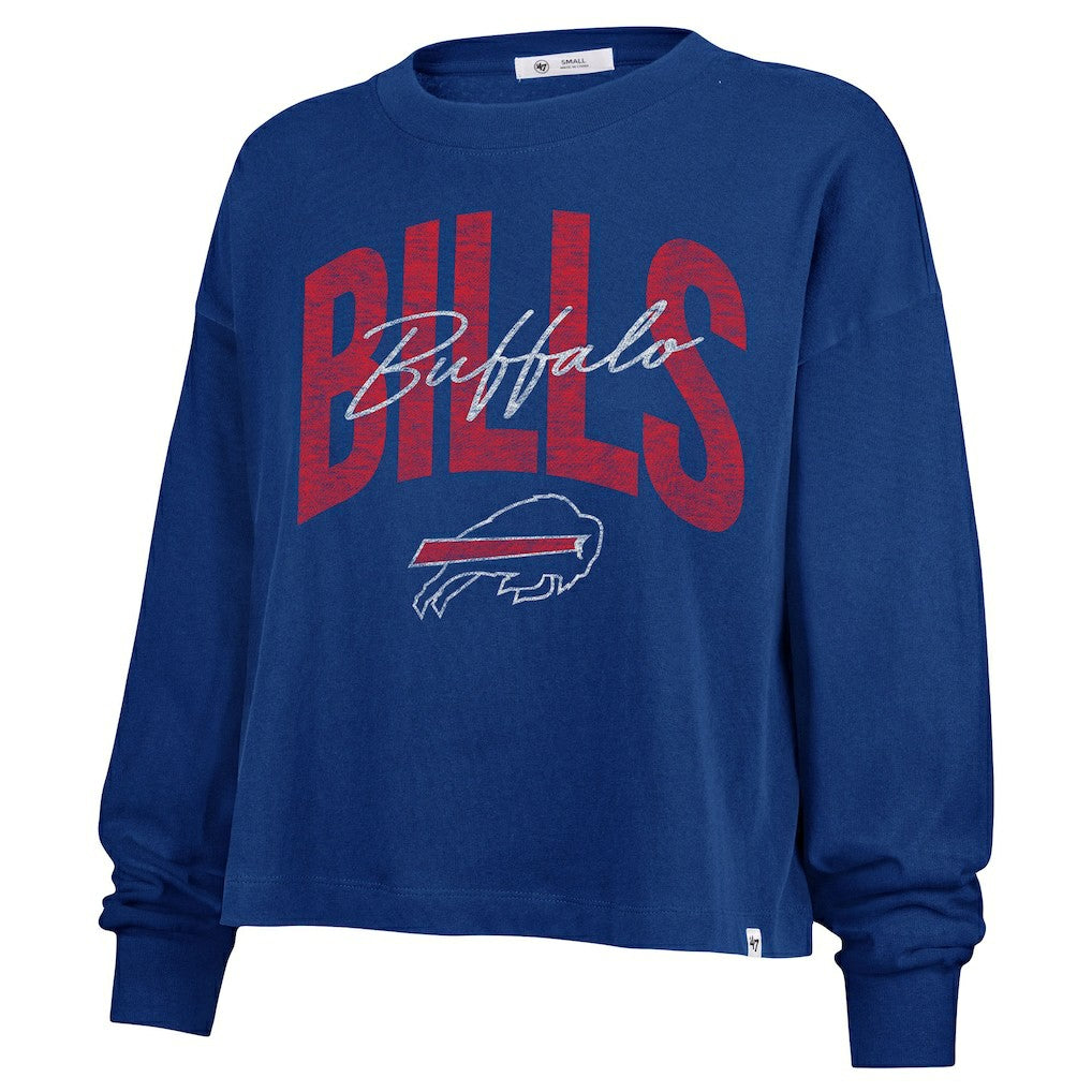 Buffalo Bills '47 Women's Plus Size Muse Sydney Long Sleeve T-Shirt - Royal for sale