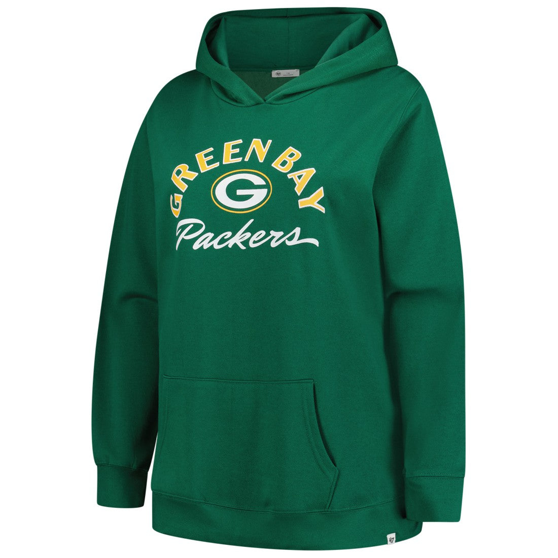 Green Bay Packers '47 Women's Plus Size Whirlwind Naomi Hoodie - Green on sale