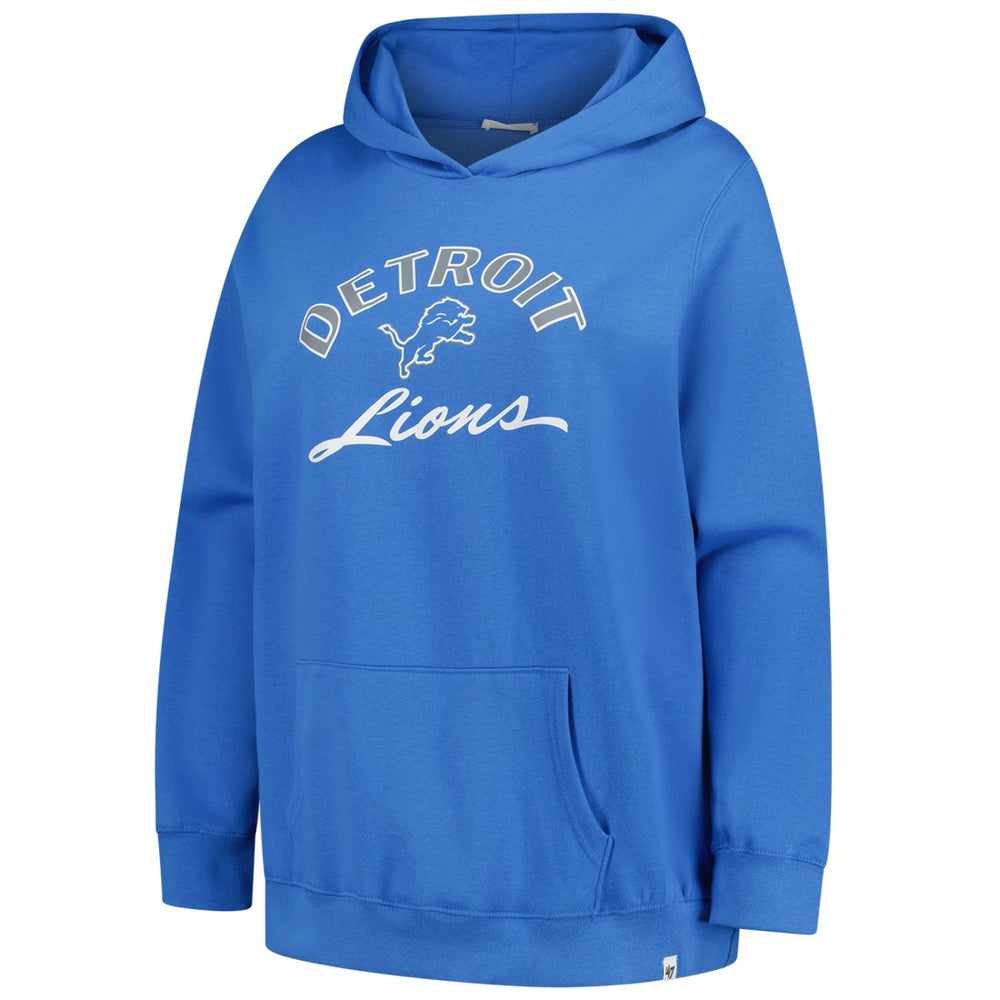 Detroit Lions '47 Women's Plus Size Whirlwind Naomi Hoodie - Blue sale