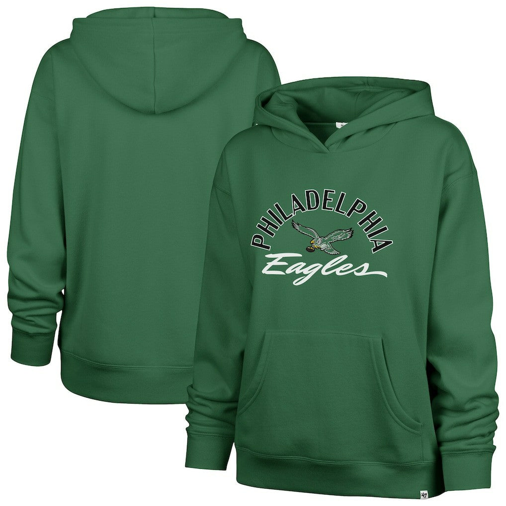 Philadelphia Eagles '47 Women's Plus Size Whirlwind Naomi Hoodie - Kelly Green outlet