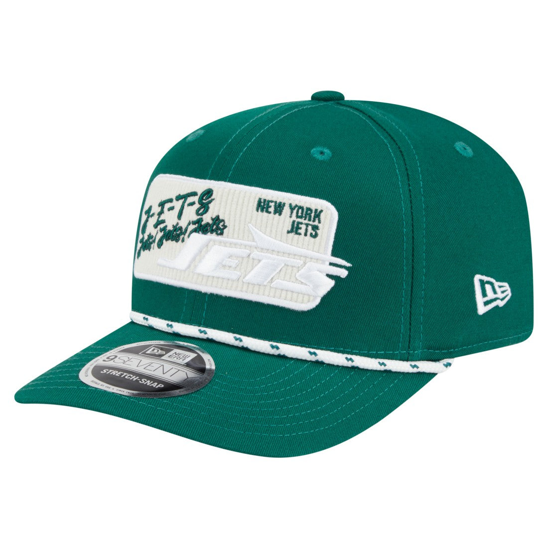 New York Jets New Era Chant 9SEVENTY Stretch-Snap Hat - Green on sale