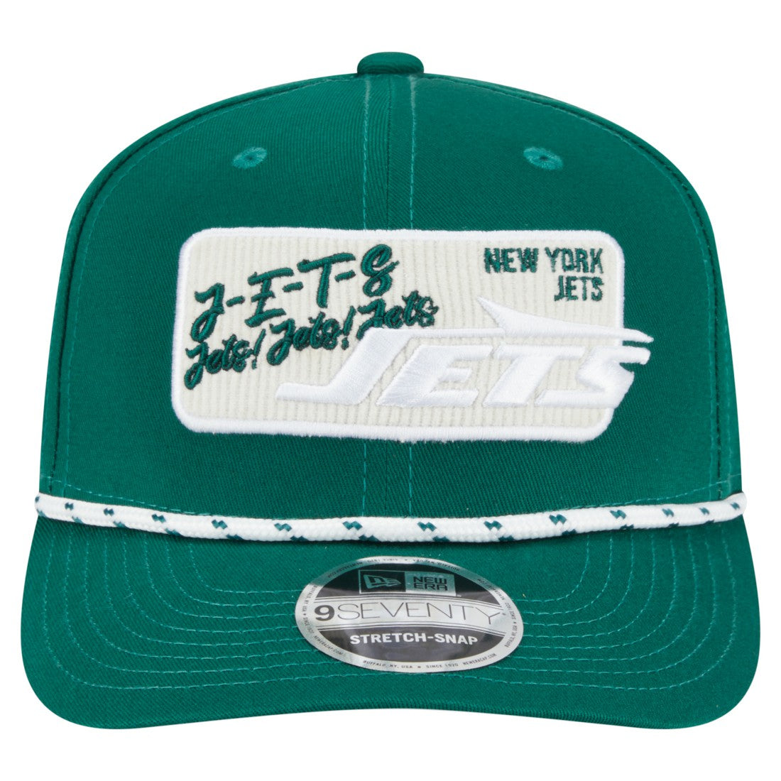 New York Jets New Era Chant 9SEVENTY Stretch-Snap Hat - Green on sale