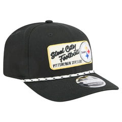 Pittsburgh Steelers New Era Chant 9SEVENTY Stretch-Snap Hat - Black online