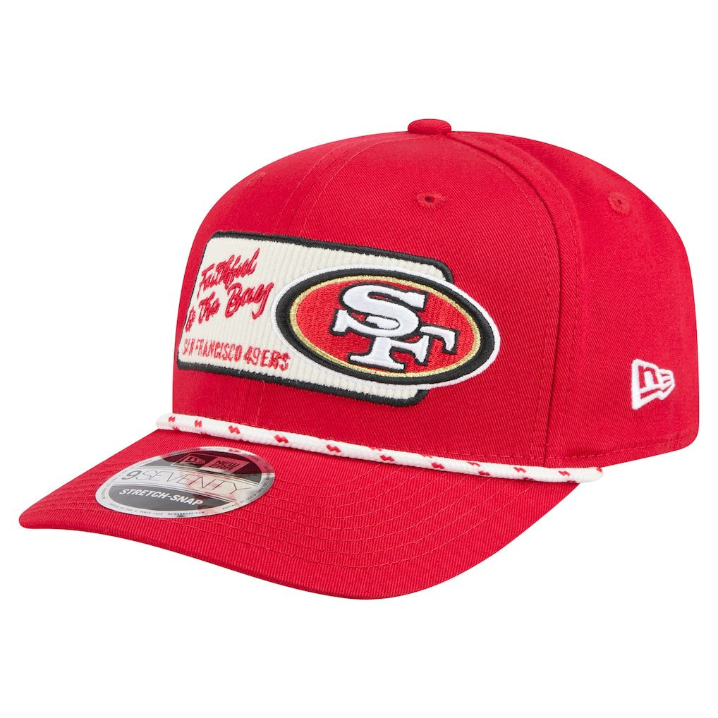 San Francisco 49ers New Era Chant 9SEVENTY Stretch-Snap Hat - Scarlet for sale