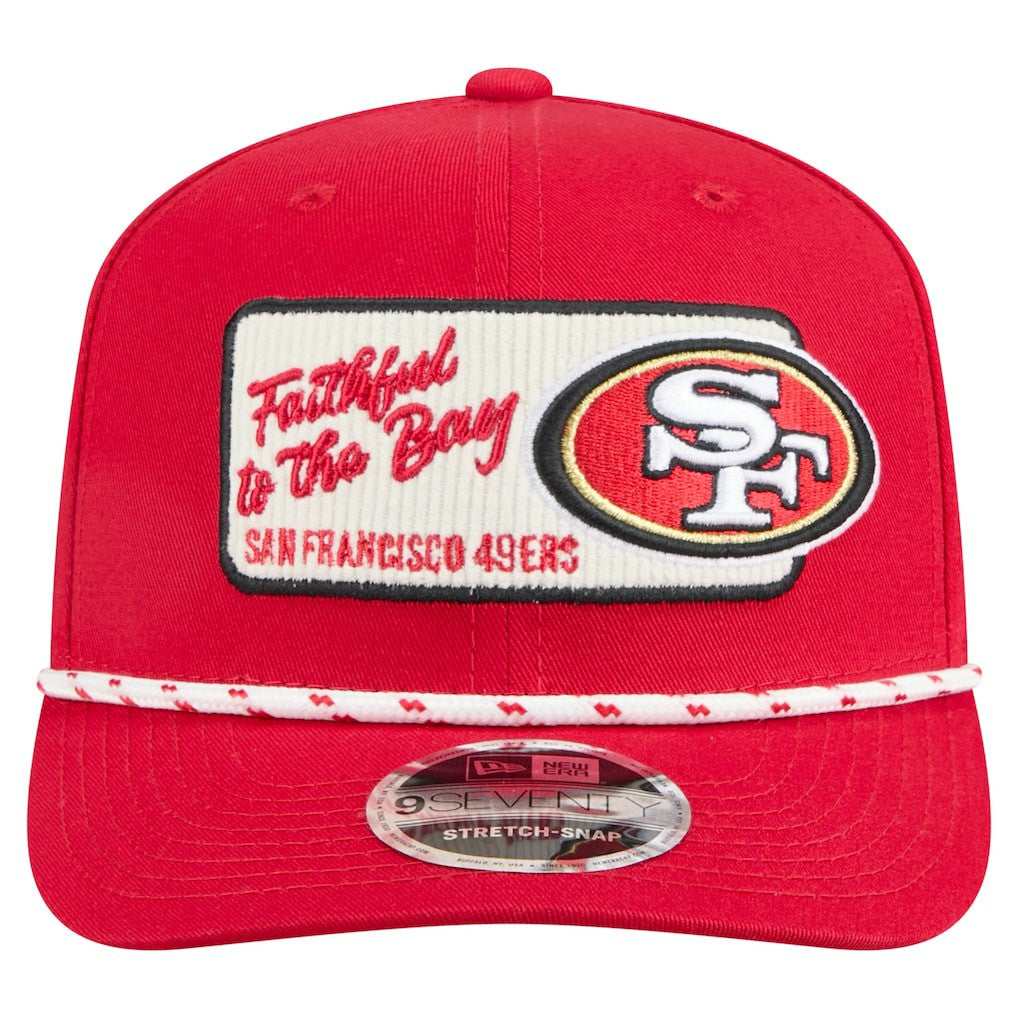 San Francisco 49ers New Era Chant 9SEVENTY Stretch-Snap Hat - Scarlet for sale