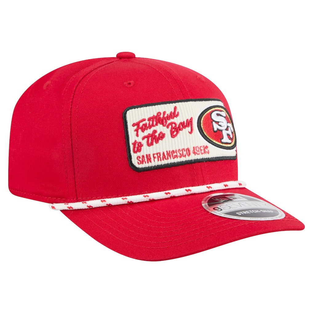 San Francisco 49ers New Era Chant 9SEVENTY Stretch-Snap Hat - Scarlet for sale
