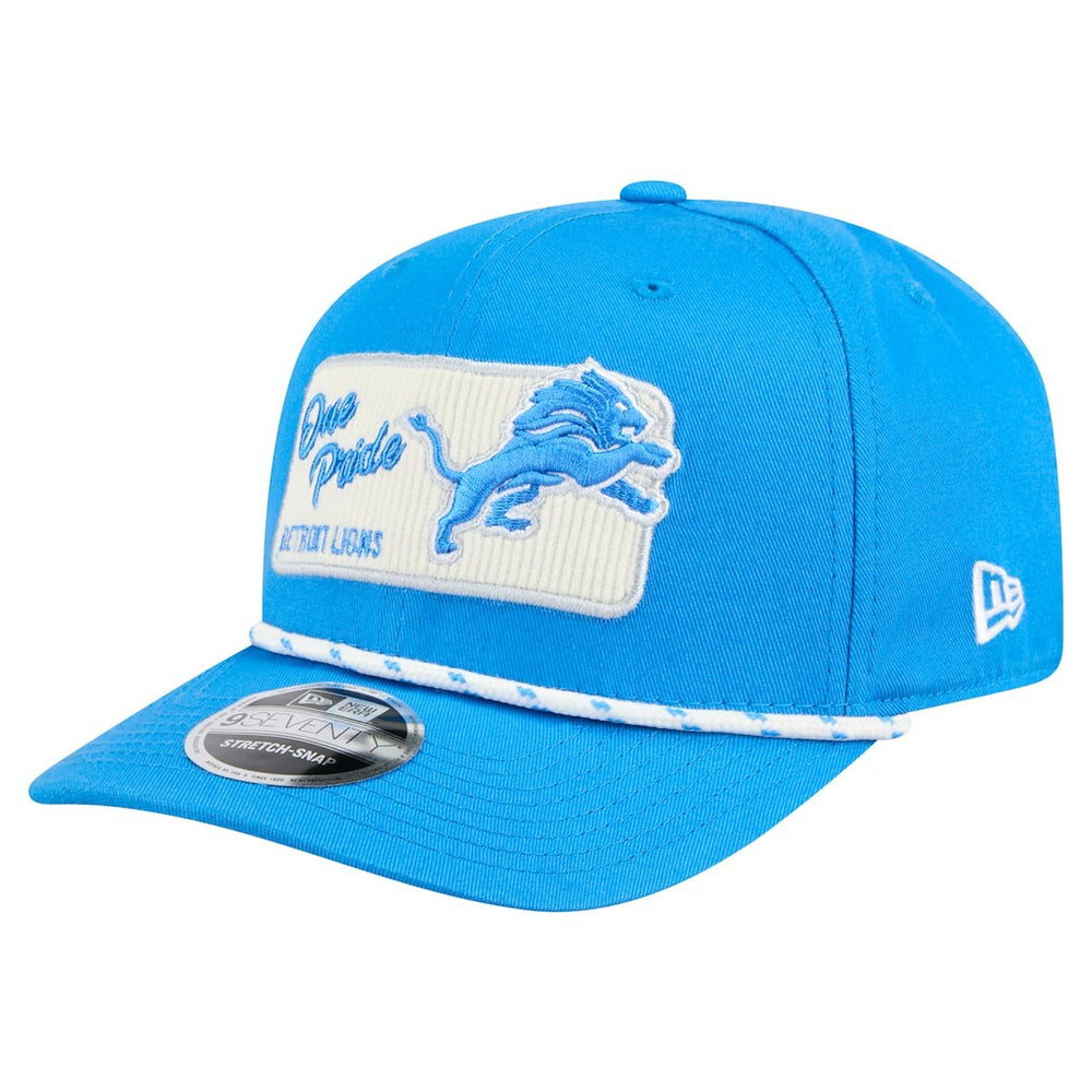 Detroit Lions New Era Chant 9SEVENTY Stretch-Snap Hat - Blue outlet