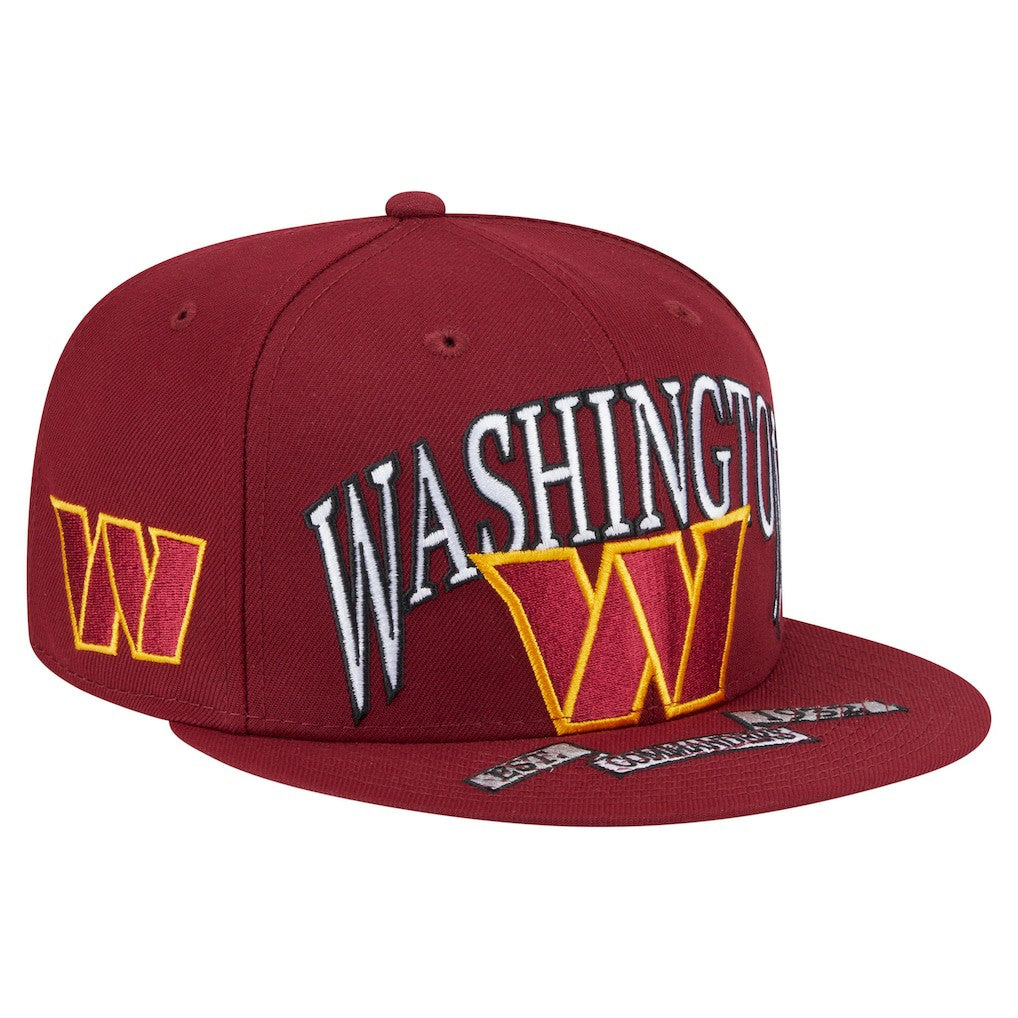 Washington Commanders New Era Oversized 59FIFTY Fitted Hat - Burgundy cheap