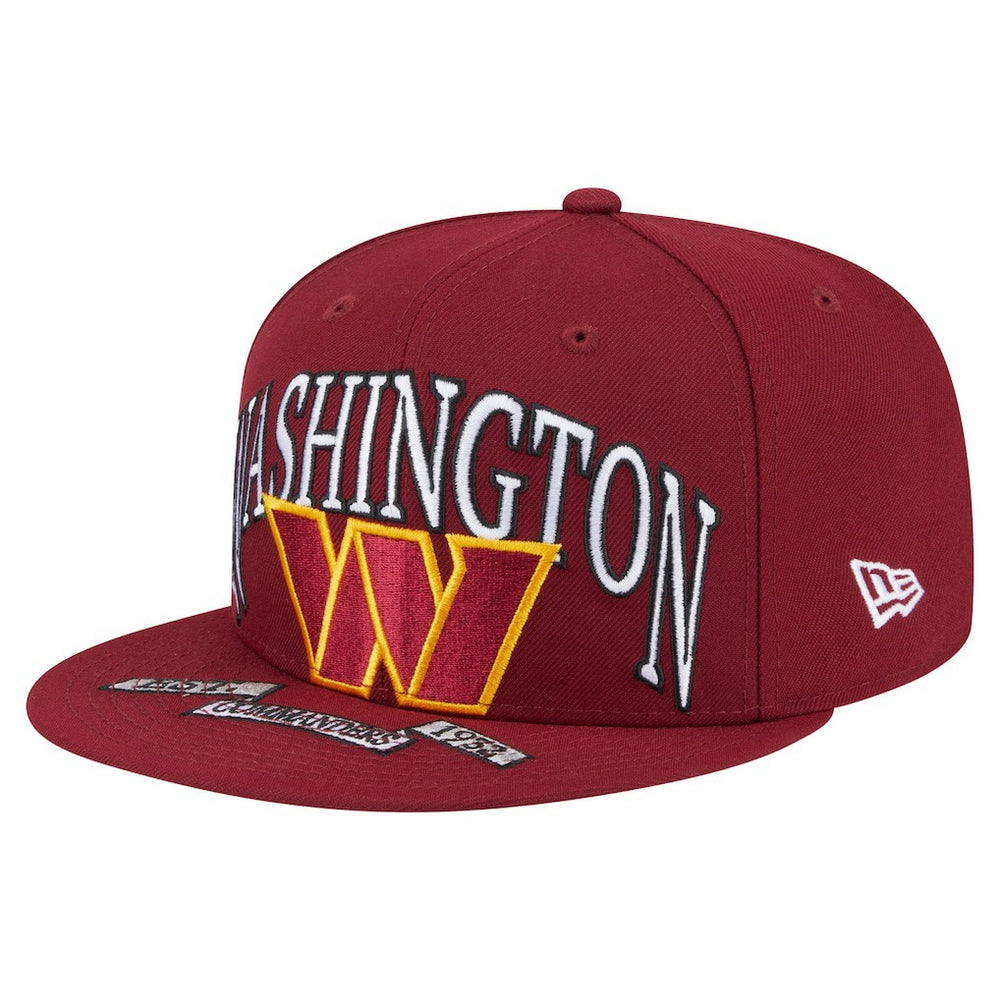 Washington Commanders New Era Oversized 59FIFTY Fitted Hat - Burgundy cheap