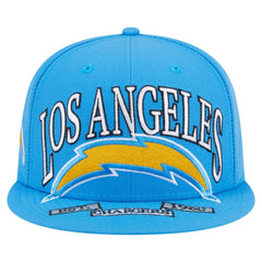 Los Angeles Chargers New Era Oversized 59FIFTY Fitted Hat - Powder Blue sale