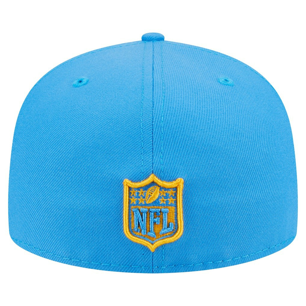 Los Angeles Chargers New Era Oversized 59FIFTY Fitted Hat - Powder Blue sale