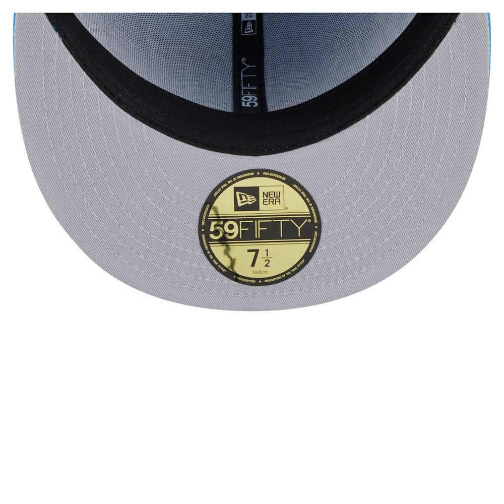 Los Angeles Chargers New Era Oversized 59FIFTY Fitted Hat - Powder Blue sale
