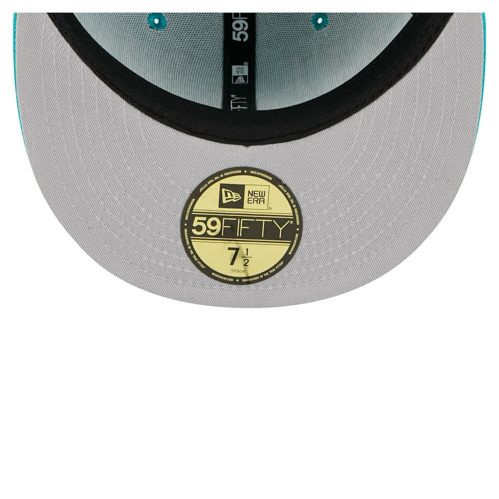 Miami Dolphins New Era Oversized 59FIFTY Fitted Hat - Aqua outlet
