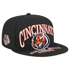 Cincinnati Bengals New Era Head Oversized 59FIFTY Fitted Hat - Black cheap