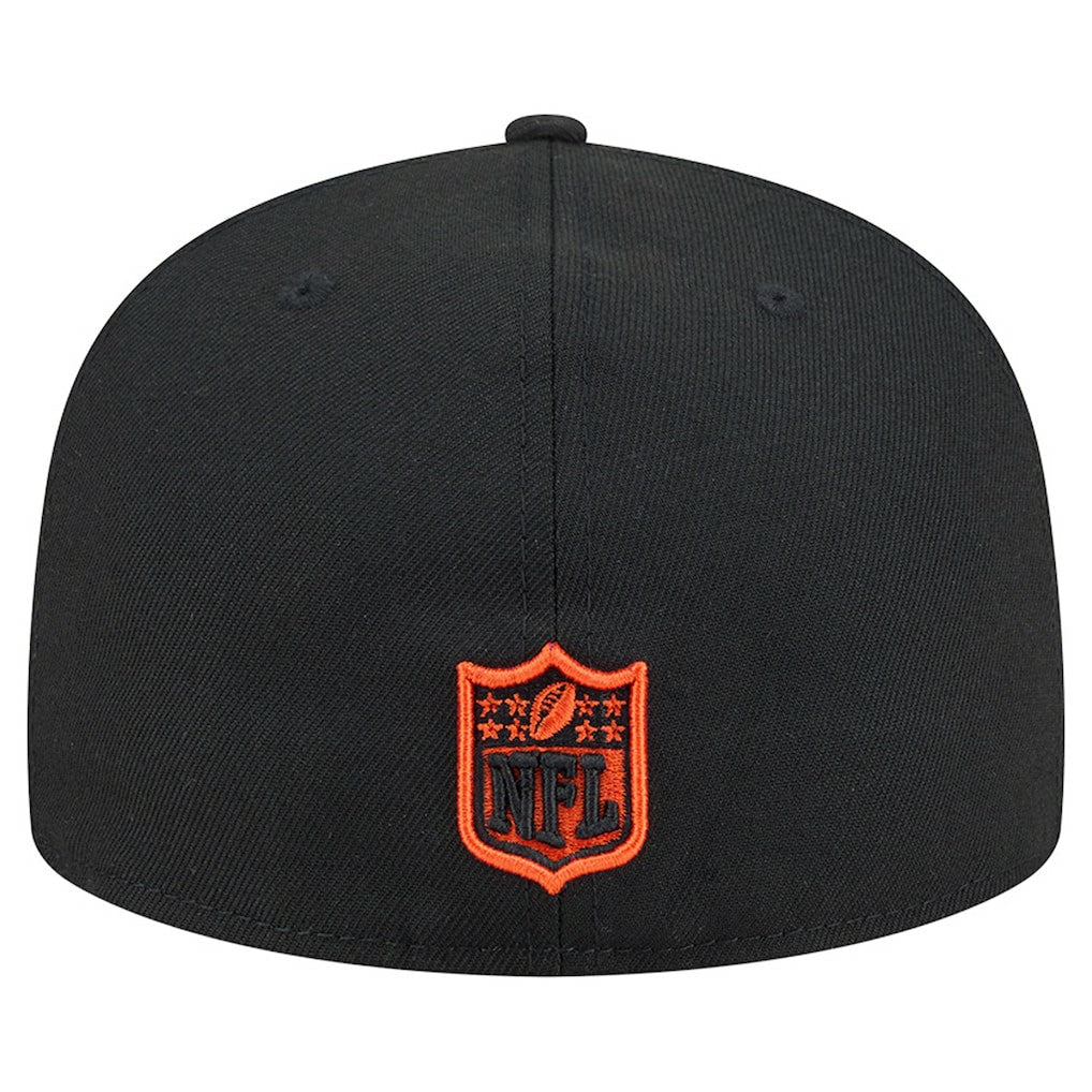 Cincinnati Bengals New Era Head Oversized 59FIFTY Fitted Hat - Black cheap