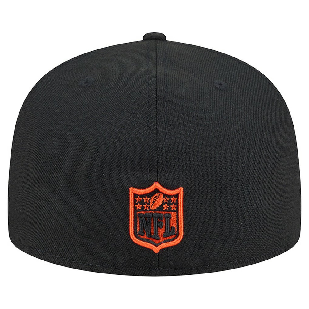 Cincinnati Bengals New Era Head Oversized 59FIFTY Fitted Hat - Black cheap