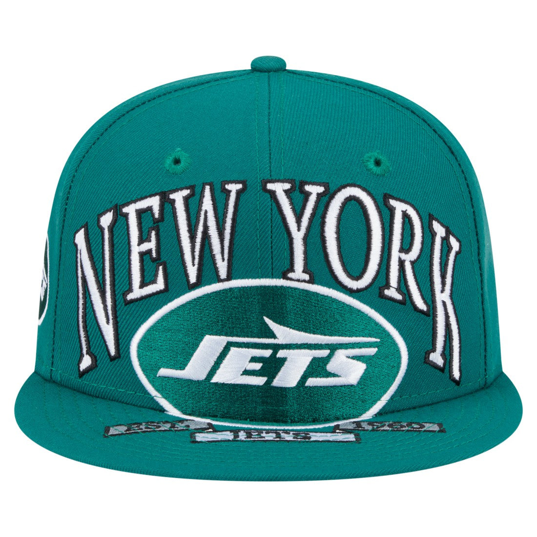 New York Jets New Era Oversized 59FIFTY Fitted Hat - Green for sale
