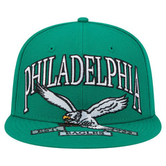 Philadelphia Eagles New Era Throwback Oversized 59FIFTY Fitted Hat - Kelly Green sale