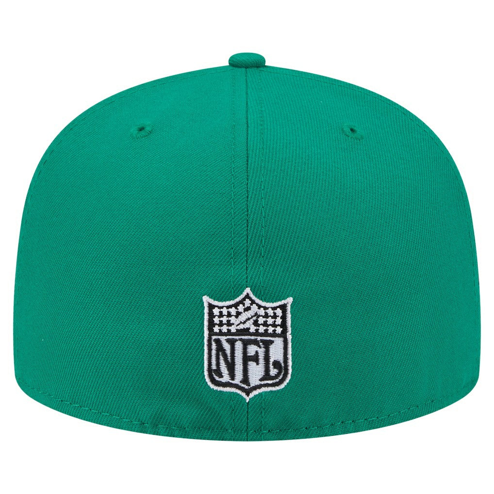 Philadelphia Eagles New Era Throwback Oversized 59FIFTY Fitted Hat - Kelly Green sale